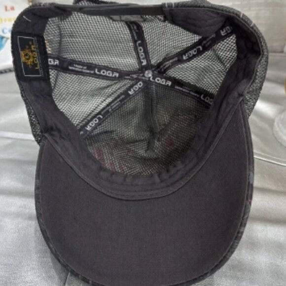 (W4) Leader LOGA Adjustable Vintage Cap with Beaded and Distressed Flower Design - Picture 6 of 9